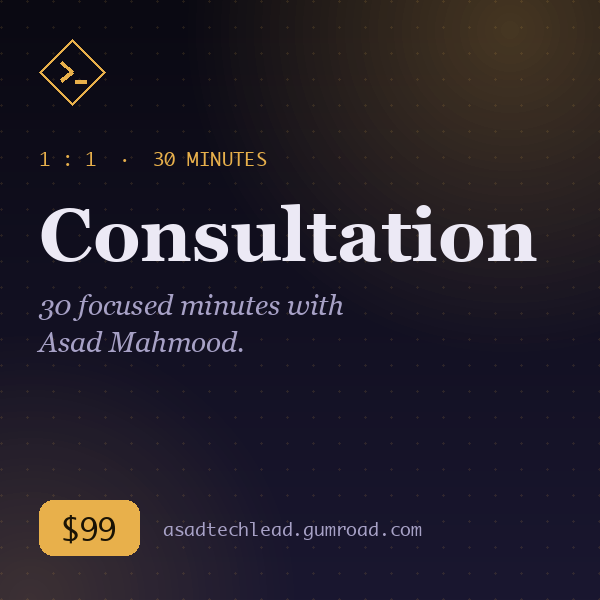 Consultation with Asad Mahmood