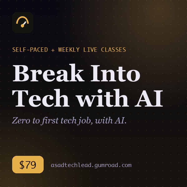 Break Into Tech with AI course
